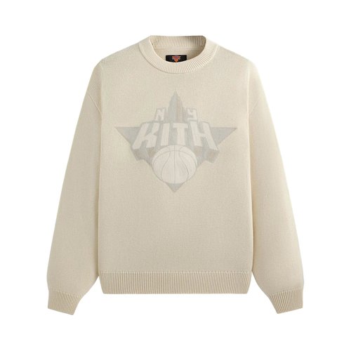 Kith For The New York Knicks Empire Lewis Sweater | Cream | Size XL - KHM032715 104
