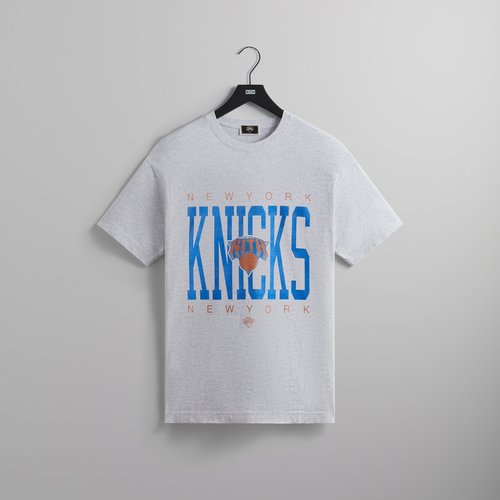 Kith for the New York Knicks Home Court Vintage Tee - Light Heather Grey - M031641-002