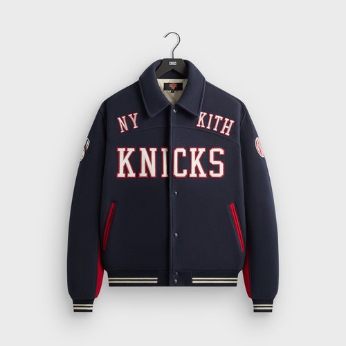 Kith for the New York Knicks Madison Square Garden Wool Varsity Jacket - Nocturnal - M011105-413