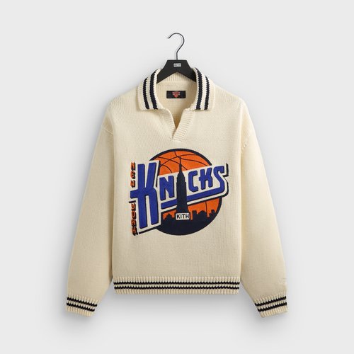 Kith for the New York Knicks Nelson Rugby Sweater - Sandrift - M035013-104
