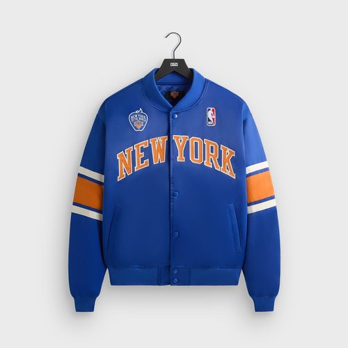 Kith for the New York Knicks Patrick Ewing Athletics Classic Satin Bomber Jacket - Current - M011234-412