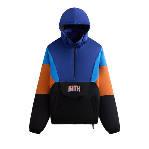 Kith For The New York Knicks Wings Quarter Zip Anorak | Multi-Color | Size L - KHM010698 001