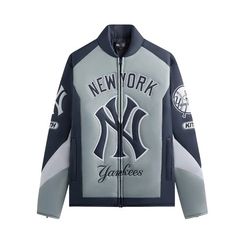 Kith For The New York Yankees Zip Brixton Puffed Shirt Jacket - KHM011119 003