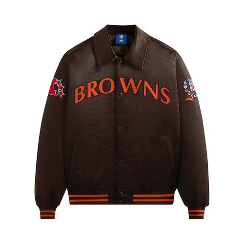 Kith For The NFL: Browns Satin Bomber Jacket - KHM010436 3012
