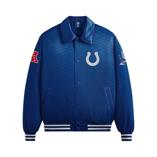 Kith For The NFL: Colts Satin Bomber Jacket - KHM010432 5005