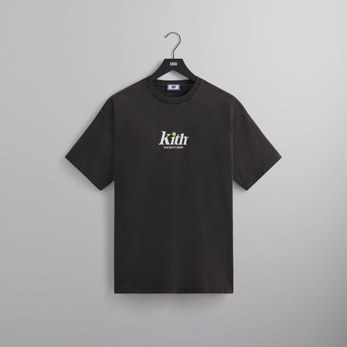 Kith for Wilson Racquet Crew Logo Vintage Tee - Black - M031196-001