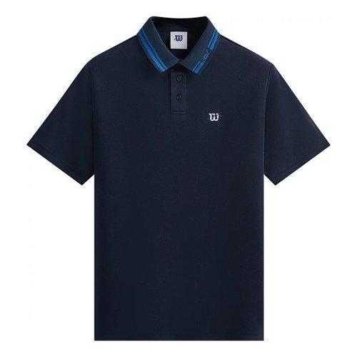 Kith For Wilson Tipped Polo - Nocturnal - KHM031166-413