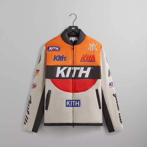 Kith Full Zip Brixton Puffed Shirt Jacket - Sandrift - M010651-104