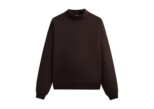 Kith Garment Dyed Fleece Mockneck Sweatshirt - Kindling - KHM034281