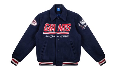 Kith Giants Wool Collaredcoaches Jacket - KHM010460 413