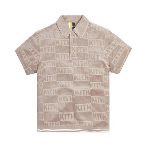 Kith Graham Polo | Tan | Size S - 725 1SS220101GP QUIC