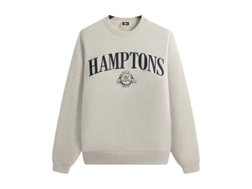 Kith Hamptons Nelson Crewneck Sweatshirt - Light Heather Grey