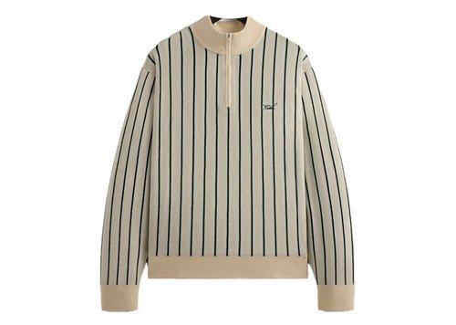 Kith Harmon Quarter Zip Mock Neck - Sandrift