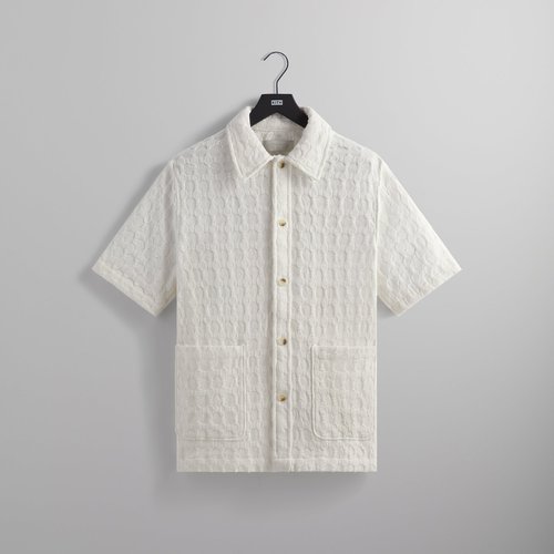 Kith Honeycomb Dobby Boxy Collared Overshirt - Skill - M032078-972