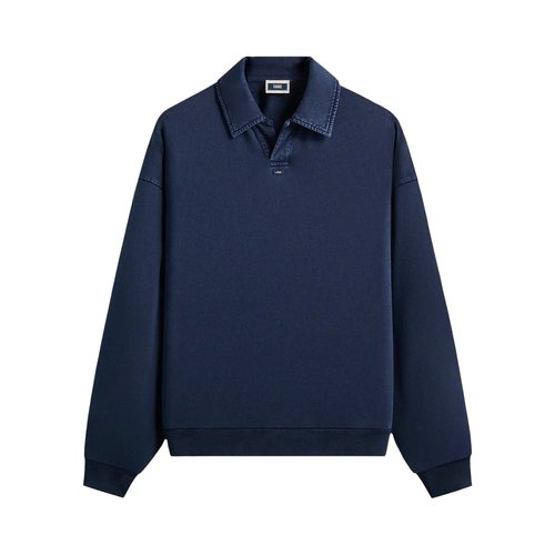 Kith Indigo Micro Fleece Nelson Pullover - KHM035184 416