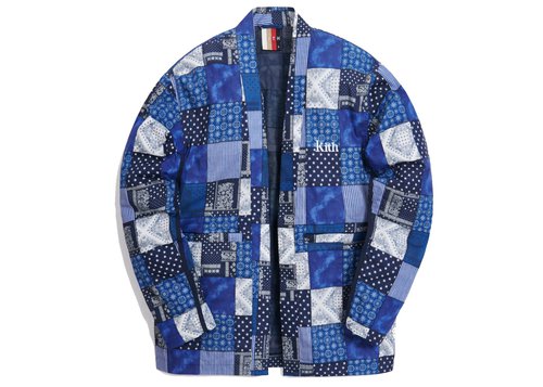 Kith Indigo Patchwork Kimonoin - Navy Blue