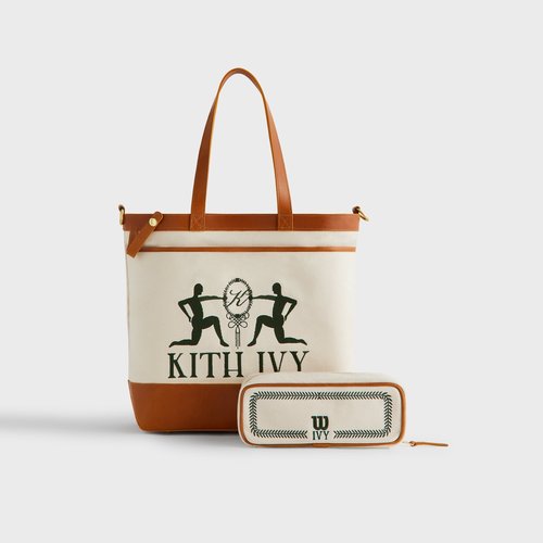 Kith Ivy for Wilson Leather Trimmed Tote - Tan - WUK0006511TAN