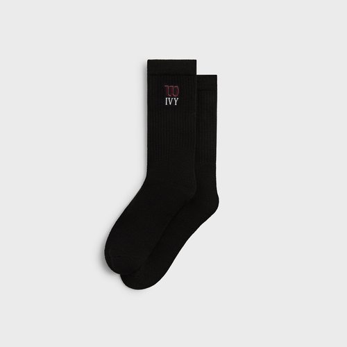 Kith Ivy for Wilson Performance Crew Socks - Black - WUK0017511BKA