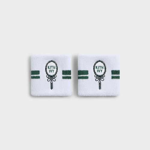 Kith Ivy for Wilson Terry Stripe Wristbands - White - WUK0014511WTA