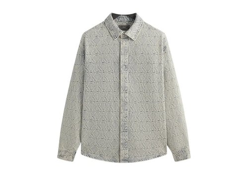 Kith Jacquard Crest Denim Apollo Shirt - Atom