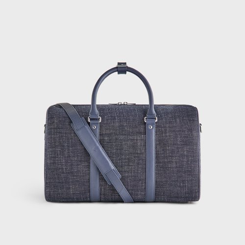 Kith &Kin Wool Denim Traveler K40 Duffle Bag - Blue Navy - M040308-5114