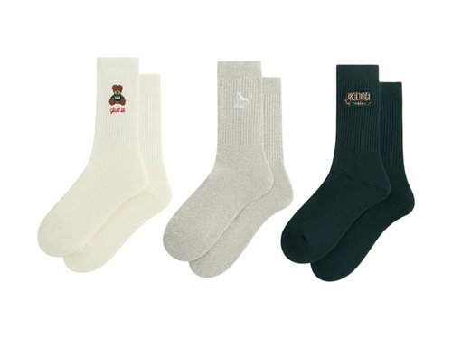 Kith Kithmas 3 Pack Crew Socks - Multicolor - KHM220111-906
