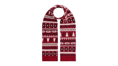 Kith Kithmas Fair Isle Knit Scarf - Allure - KHM10121