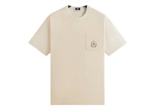 Kith K&K Crest Pocket Tee Shirt - Sandrift
