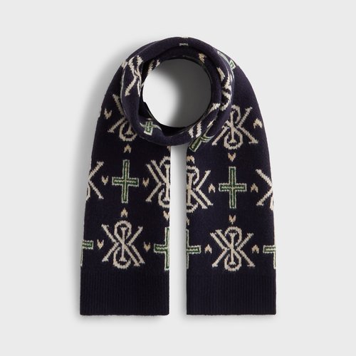 Kith Knitted Fairisle Scarf - Nocturnal - M10105-413