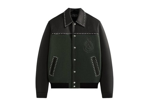 Kith Leather Combo Varsity Jacket - Machine
