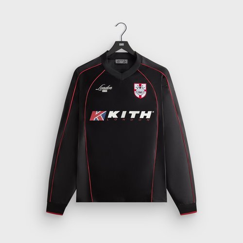 Kith London Long Sleeve Agu Soccer Jersey - Black - M034147-001