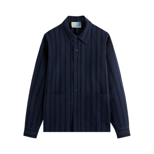 Kith Long-Sleeve Poplin Boxy Collared Overshirt - KHM010306 413