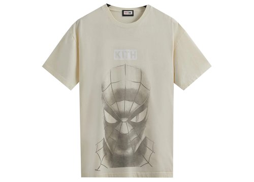 Kith Marvel SpiderMan Vigilante Vintage Tee Shirt - Sandrift