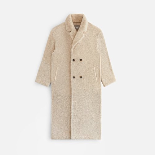 Kith Merra Double Breasted Shearling Coat 'Maitake' W010180-3010