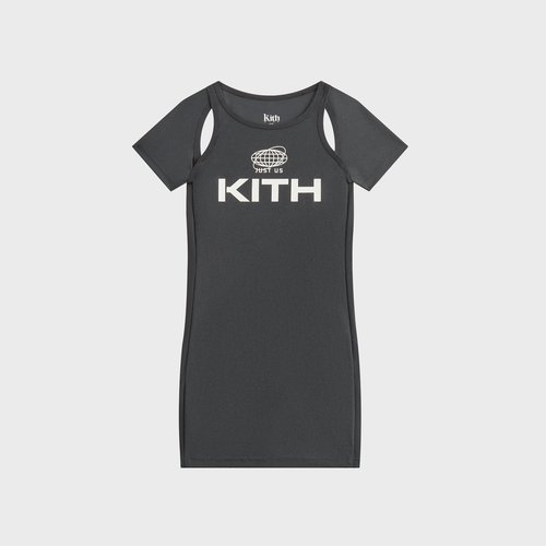 Kith Metallic Cutout Lana Dress - Black - K080080-001