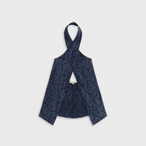 Kith Mika Wavy Jacquard Wrap Halter - Nocturnal - W030831-413