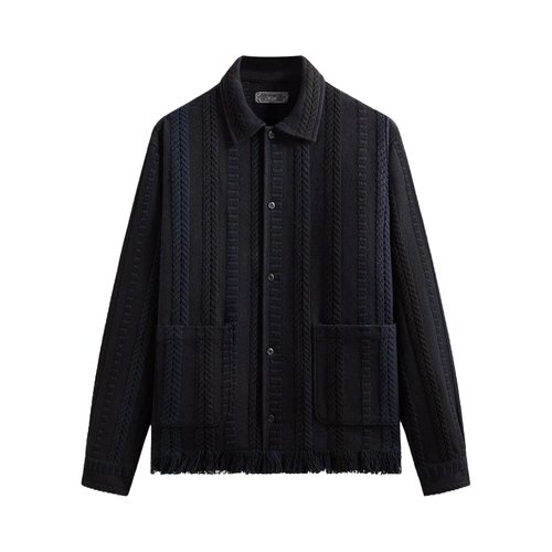 Kith Mixed Stripe Tweed Boxy Collared Overshirt - KHM033692 413