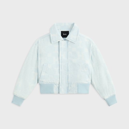 Kith Monogram Denim Bomber Jacket - Opal Light Wash - K010300-427