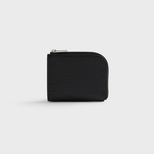 Kith Monogram Half Zip Wallet - Black - M040081-001
