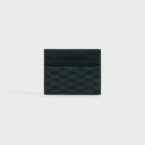 Kith Monogram Suede Card Holder - Stadium - MSL0032-302