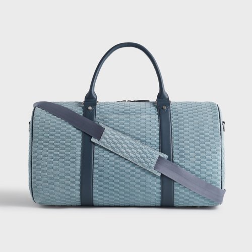 Kith Monogram Suede Duffle Bag - Mist - M040227-411