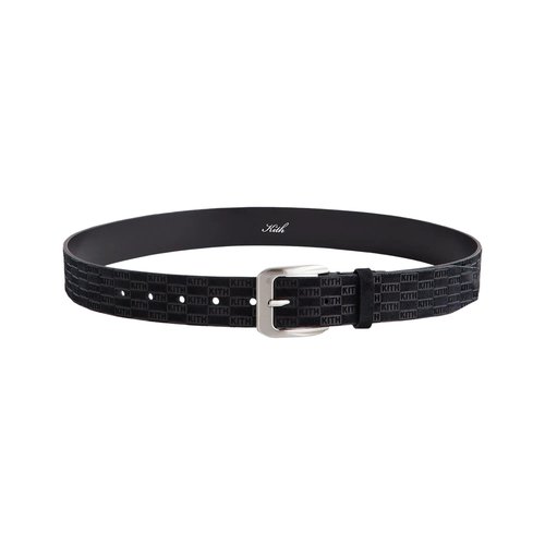 Kith Monogram Suede Leather Belt - KHMSL0026 001