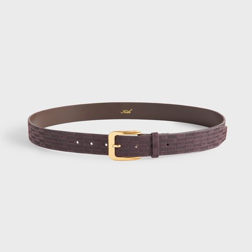 Kith Monogram Suede Leather Belt - Incognito - MSL0026-244