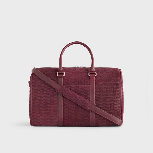 Kith Monogram Suede Traveler K40 Bag - Magma - M040233-601