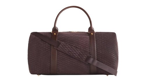 Kith Monogram Suede Traveler K55 Bag - Incognito
