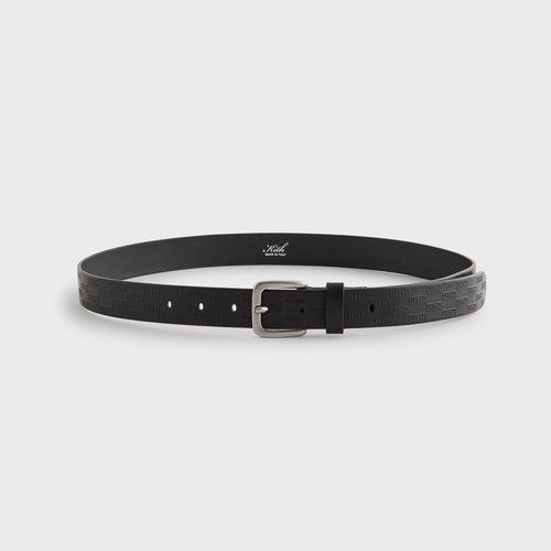 Kith Monogram Vachetta Leather Belt - Black - MBE0010-001
