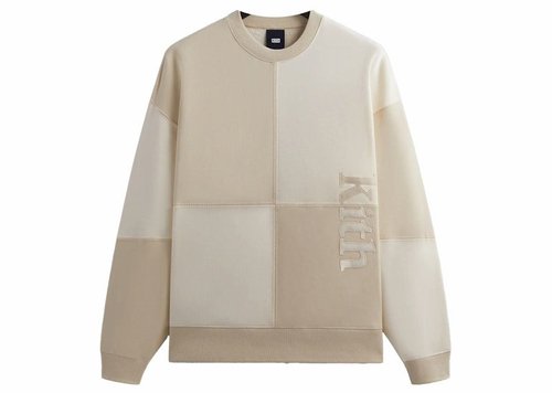 Kith Panelled Nelson Crewneck Sweatshirt - Sandrift