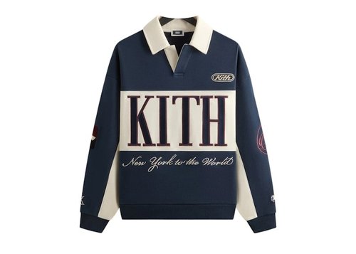 Kith Nelson Panelled Rugby Shirt - Nocturnal
