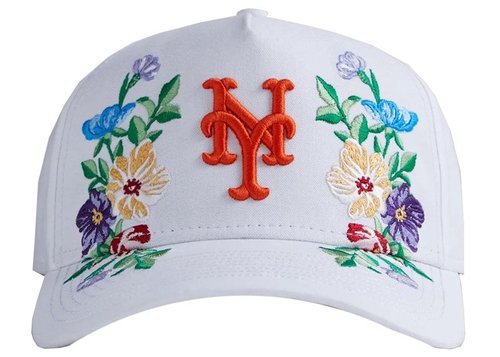 Kith New Era Mets Floral Oxford Pinch Crown - Sandrift