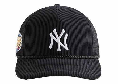 Kith New York Yankees Corduroy Trucker Hat - Black